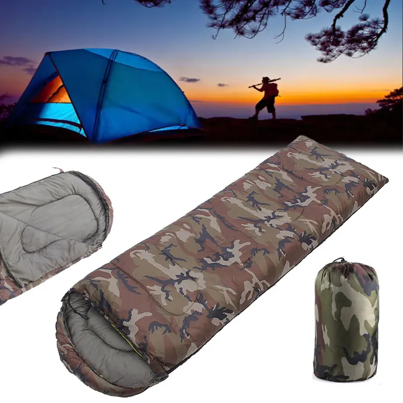 

Outdoor Camping Sleeping Bag Camouflage Envelope Adult Sleeping Bag Camping Travel Lunch Break Office Leisure Lazy Sleep Bag