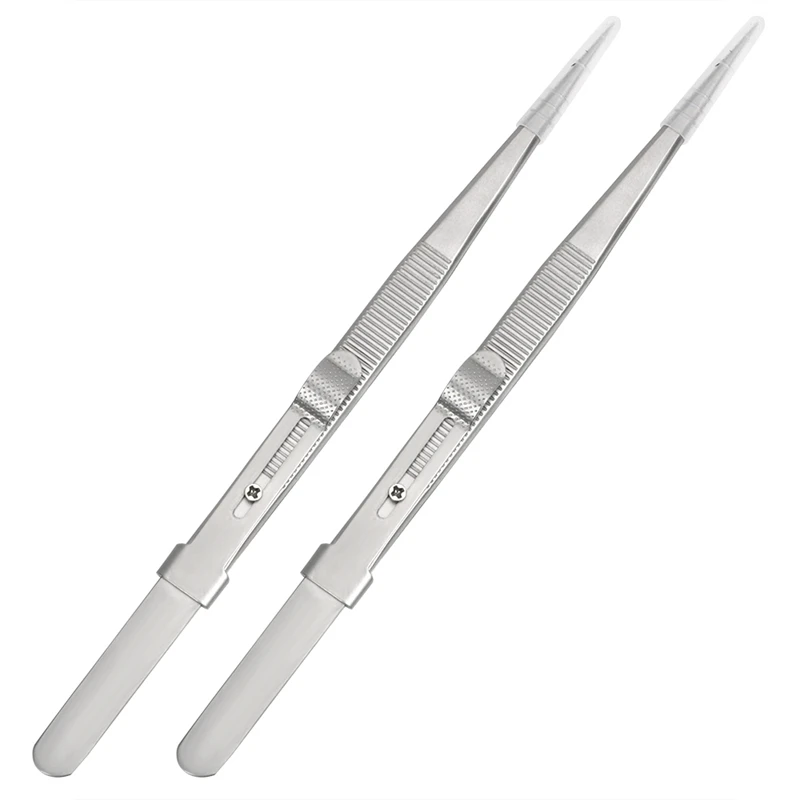 

Best2pcs 165Mm Precision Adjustable Slide Lock Tweezers For Jewelry Electronic Components Holding Tightly Repair Tool
