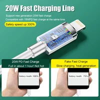 for iphone 13 12 11 pro max mini fast charging cable usb data line quick charger cablepd 20w data sync cord usb type c to ios
