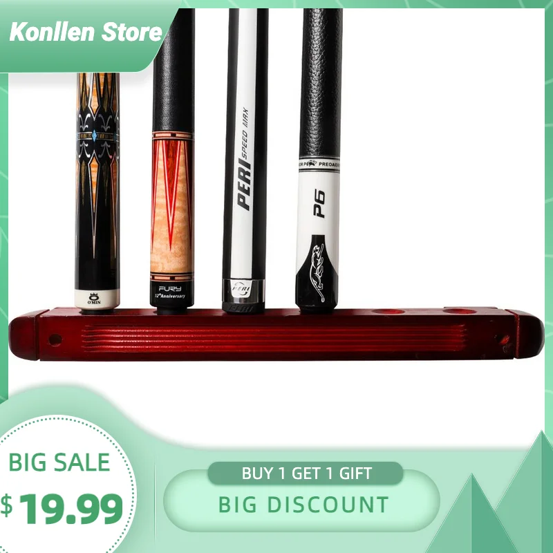 

Billiard Pool Snooker Table Wall Mount Hanging Professional 6 Holes 8 Holes Cue Stick Solid Wood Rack Holder Billiard Accessory