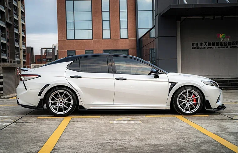 Для Toyota Camry 2018 2019 2020 2022 2023 ABS черный передний бампер задний диффузор боковая юбка