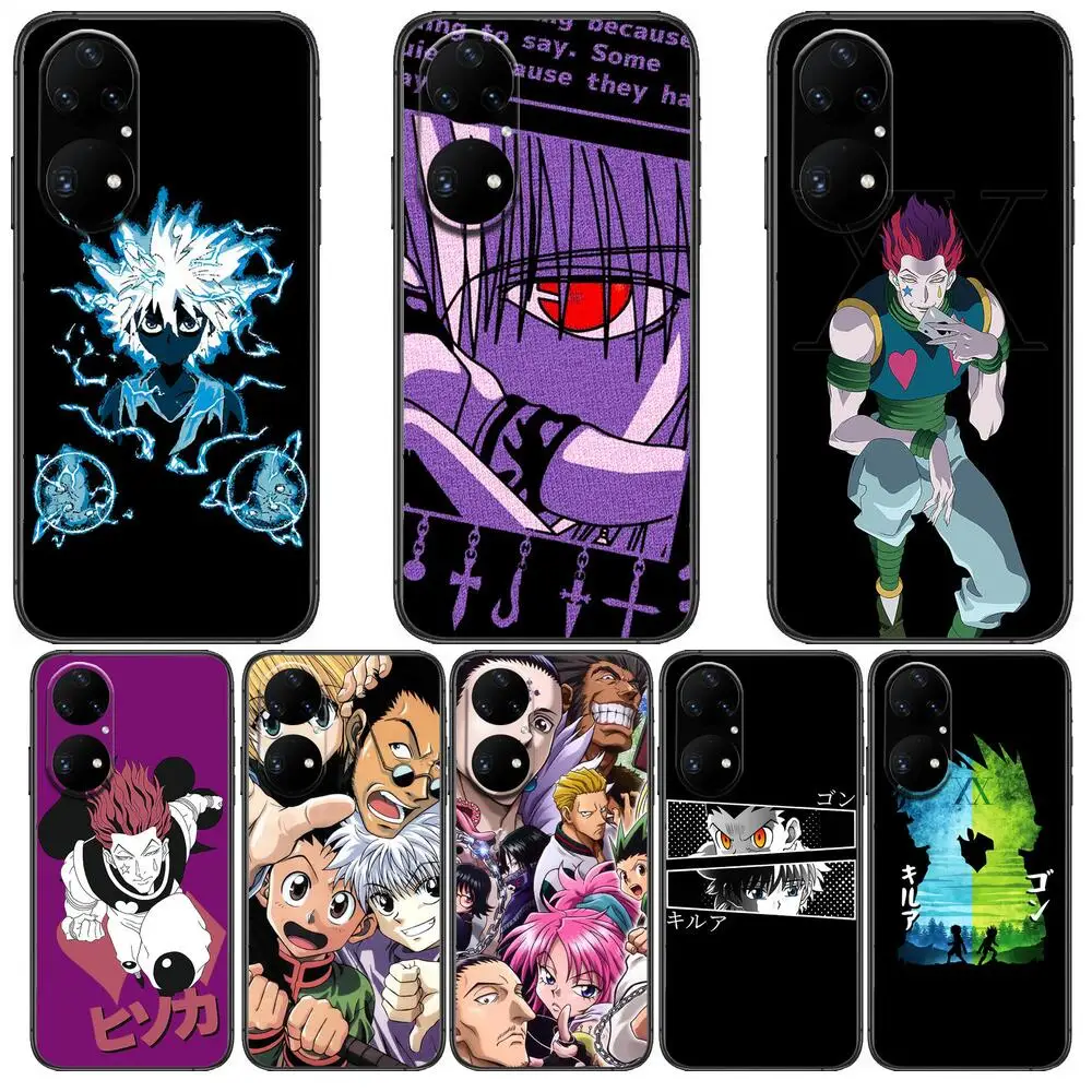 

Anime HUNTER×HUNTER Phone Case For Huawei p50 P40 p30 P20 10 9 8 Lite E Pro Plus Black Etui Coque Painting Hoesjes comic fas