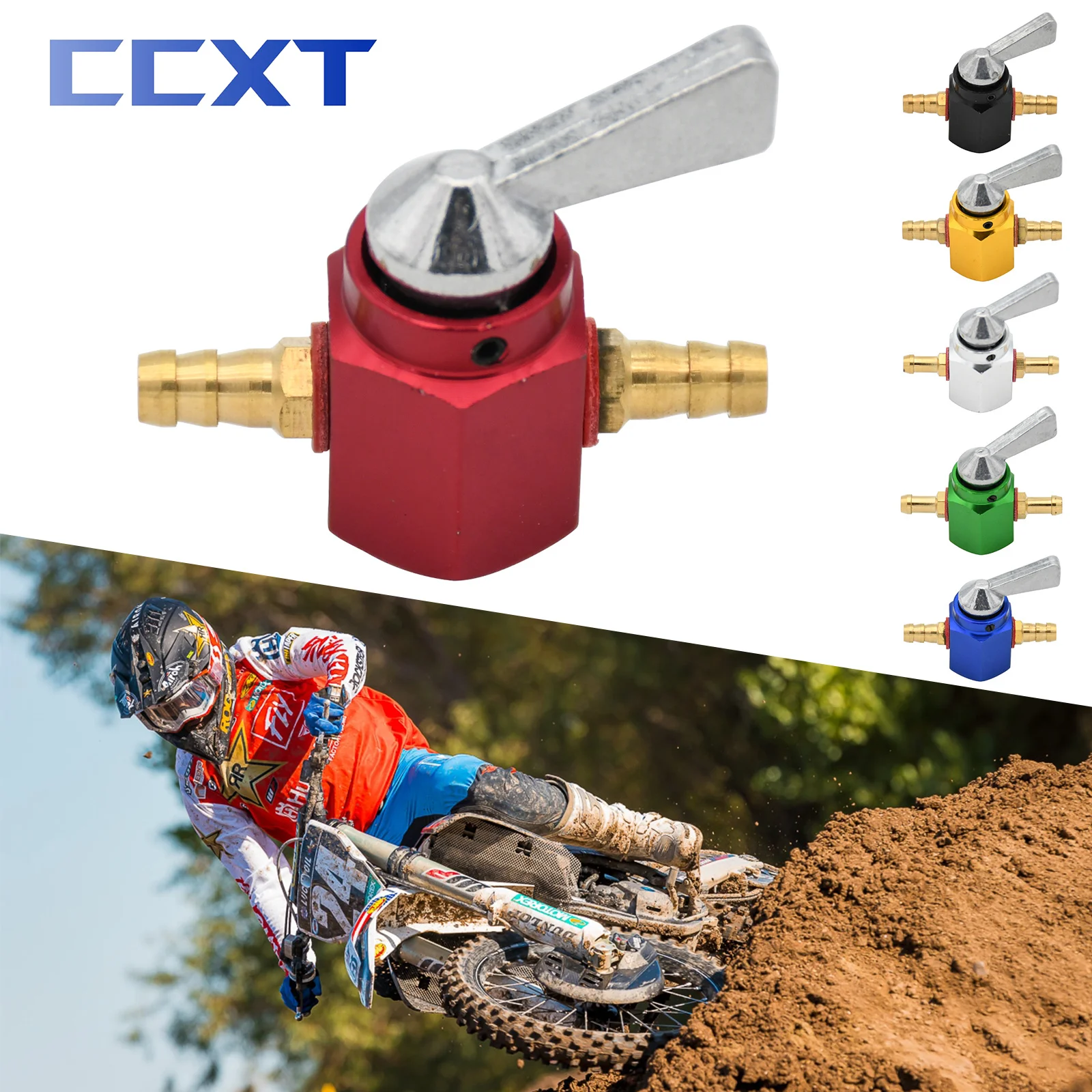 

CNC Gas Tank Fuel Switch Gasoline Faucet Gasoline Switch Shut OFF Valve Pump Tap Petcock For ATV Honda Kawasaki Yamaha Universal
