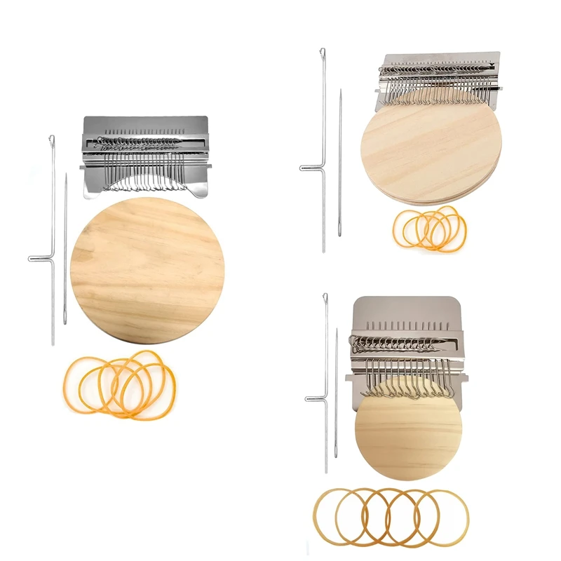 

Small Weaving Loom, Wooden Darning Loom Type Weave Tool, Convenient DIY Darning Machine