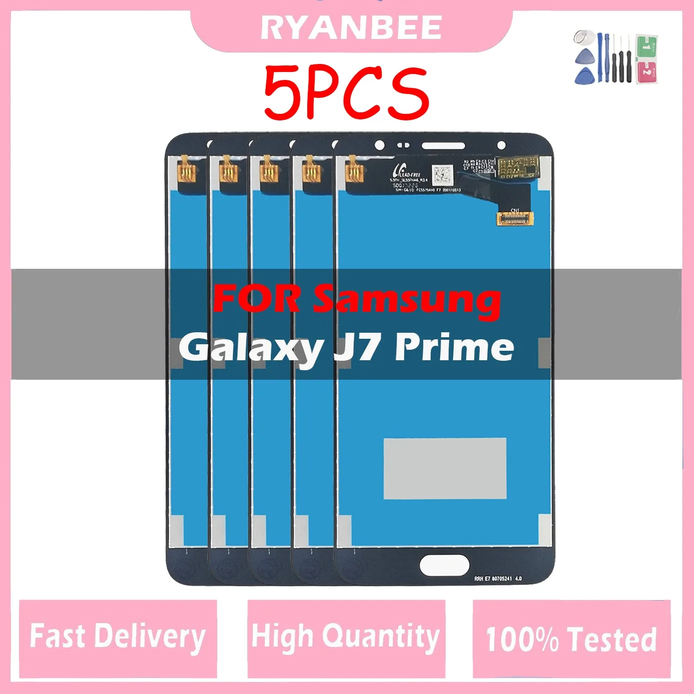 

5 шт./партия, сенсорный ЖК-дисплей 5,5 дюйма для Samsung Galaxy J7 Prime G610 G610F On7 2016 G6100