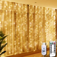 3m led fairy string lights curtain garland usb festoon remote christmas decoration for home new year lamp holiday decorative