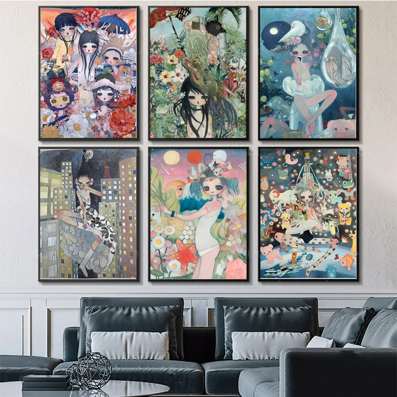 

Aya Takano Classic Movie Poster Anime Posters Sticky HD Quality Poster Wall Art Painting Study Wall Decor