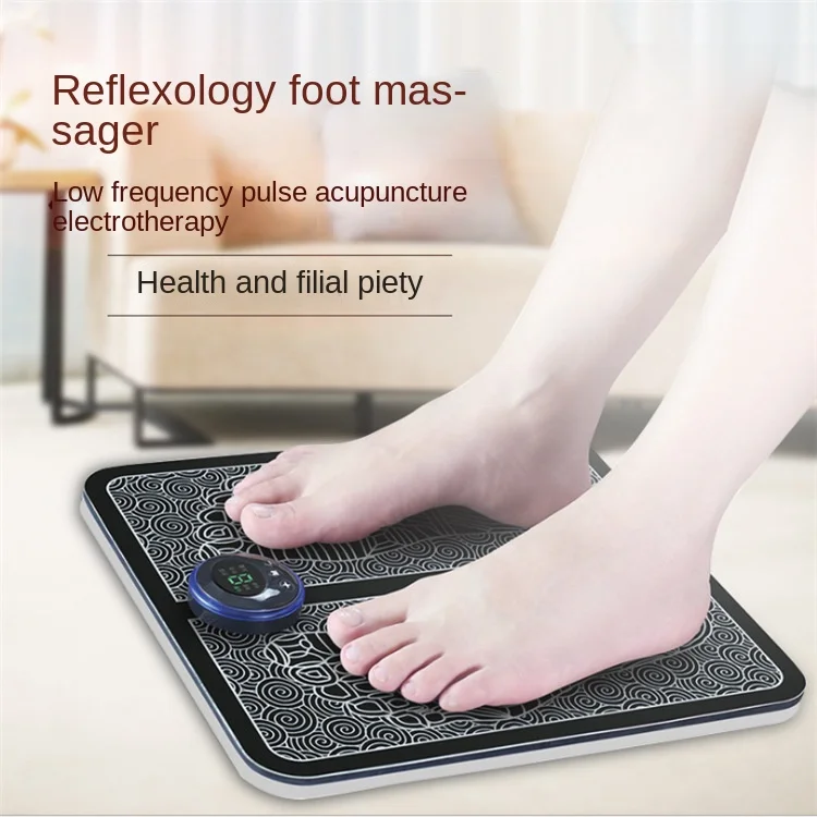 

Low frequency pulse foot care pad intelligent massage relaxation pedicure device lightweight portable body therapy machine mat