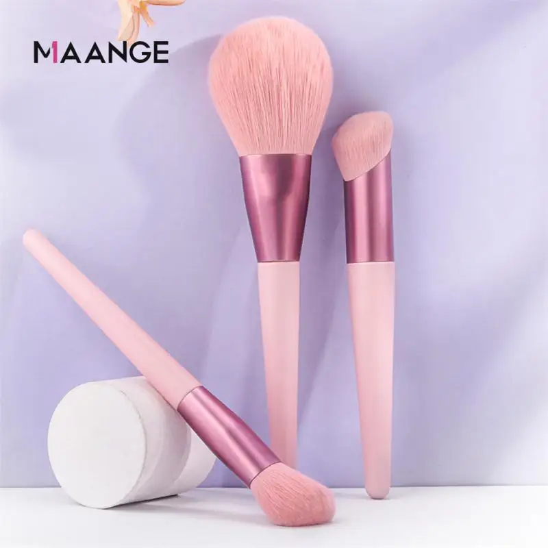 

MAANGE Pink Makeup Brushes SetCosmetics Powder Eye Shadow Foundation Blush Eyeliner Blending Make Up Brush Beauty Tools