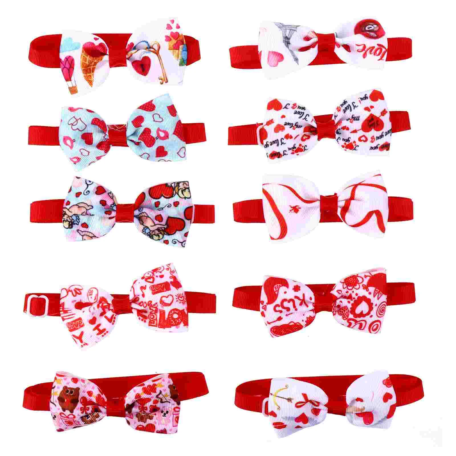 

Collar Pet Cat Dog Tie Bowchristmas Collars Outfit Puppy Necklace Holiday Pendant S Bells Detachable Supplies Day Valentine Ties