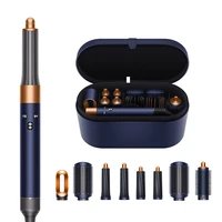 8 in 1 hair dryer brush styling tool styling comb ironic hair care straightener brush air wrap curling wand detachable brush kit