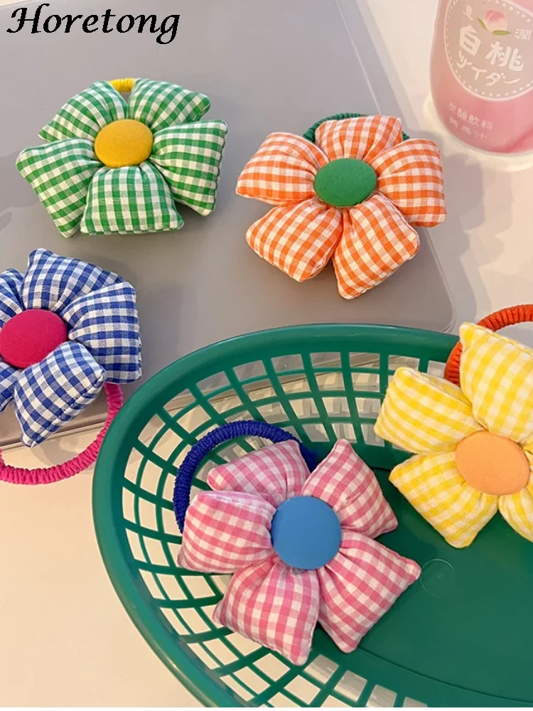 

Женская резинка для волос в клетку, в Корейском стиле