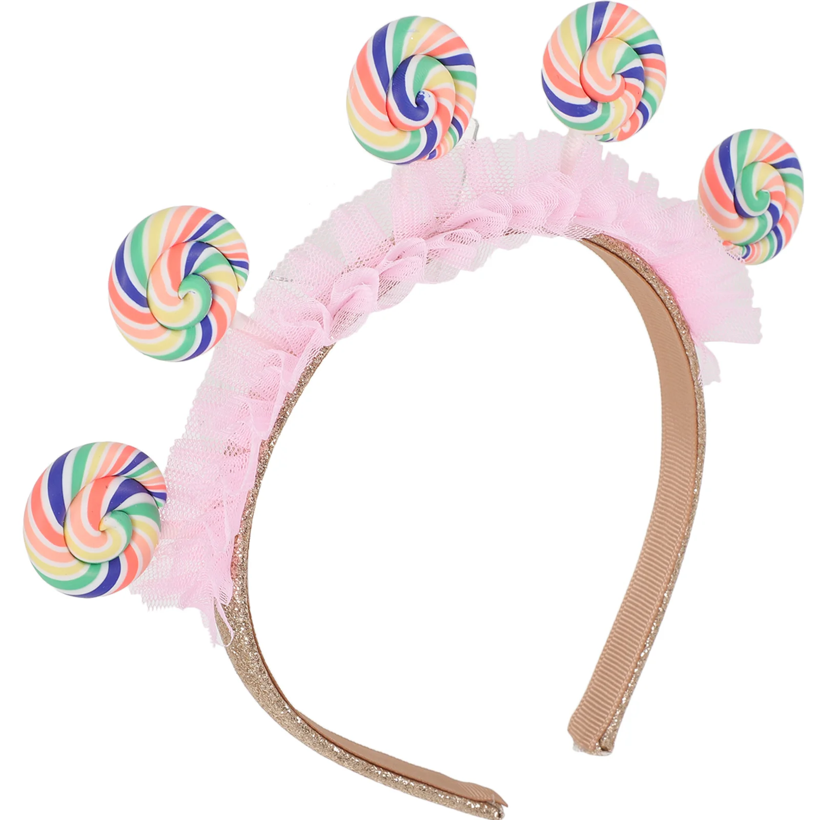 

Lollipop Headband Girls Tiaras Kids Birthday Party Children Hair Hoops Princess Cartoon Headdress Plastic Shaped Creative