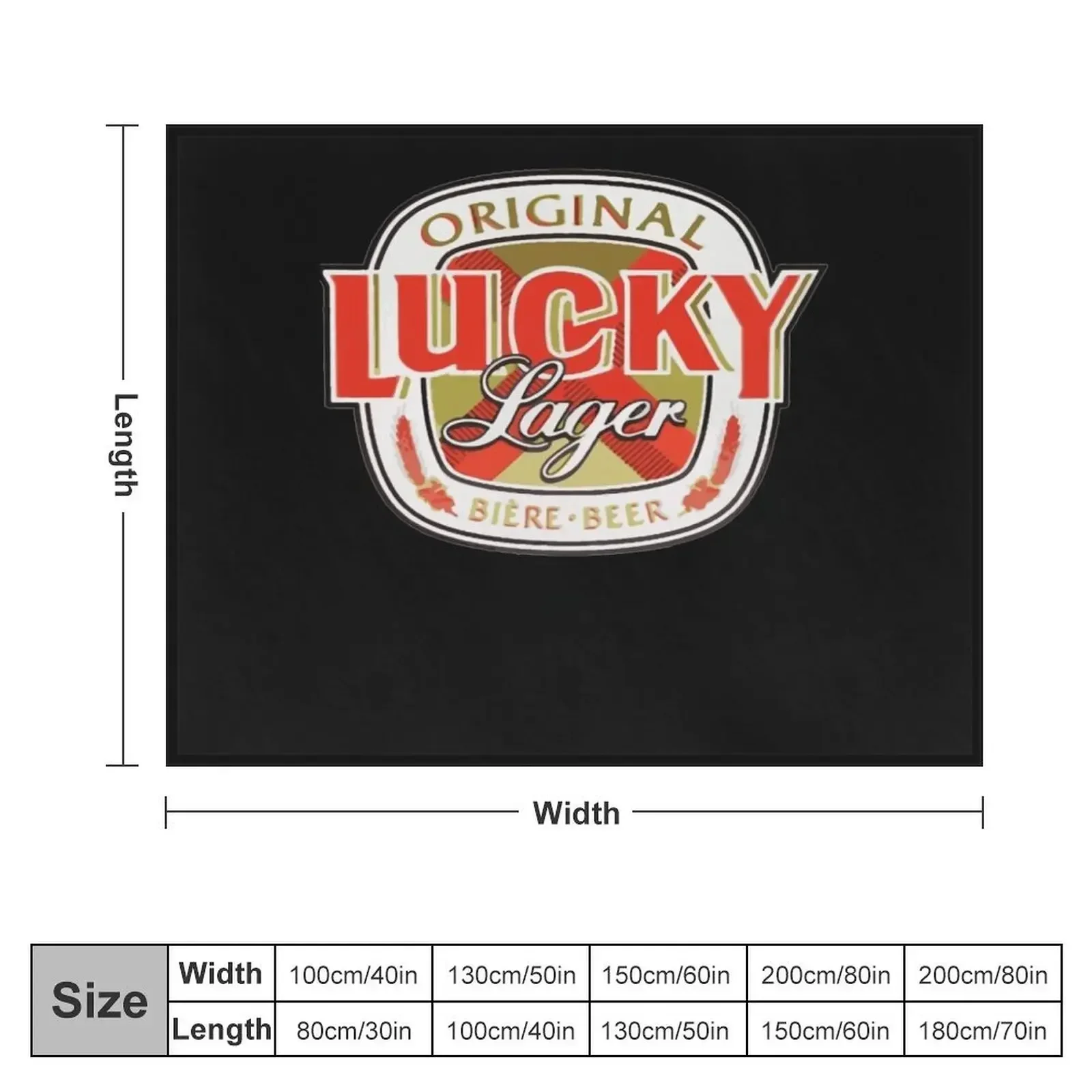 Lucky-Lager-San-Francisco-Beer Плед Мягкие клетчатые декоративные фланелевые дизайнерские