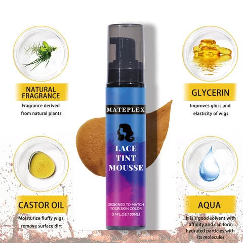 Кружевной оттенок-спрей для парика темно-коричневый