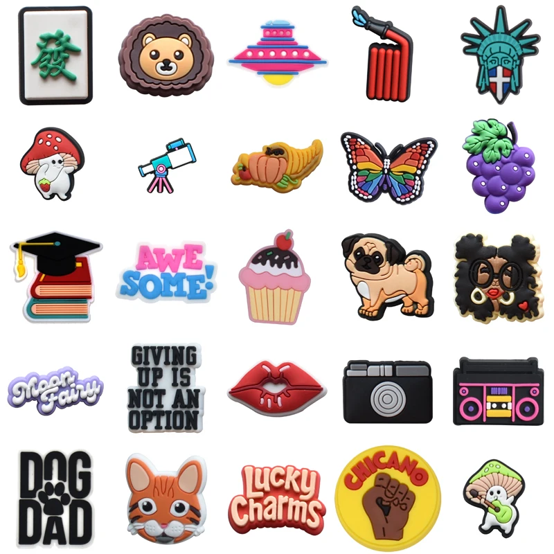 

Kids Shoes Accessories Shoe Charms Para Pins Wholesale Bulk Set Jeans Women Charm Girl Gifts Boy Men Decorations for Crocs Packs