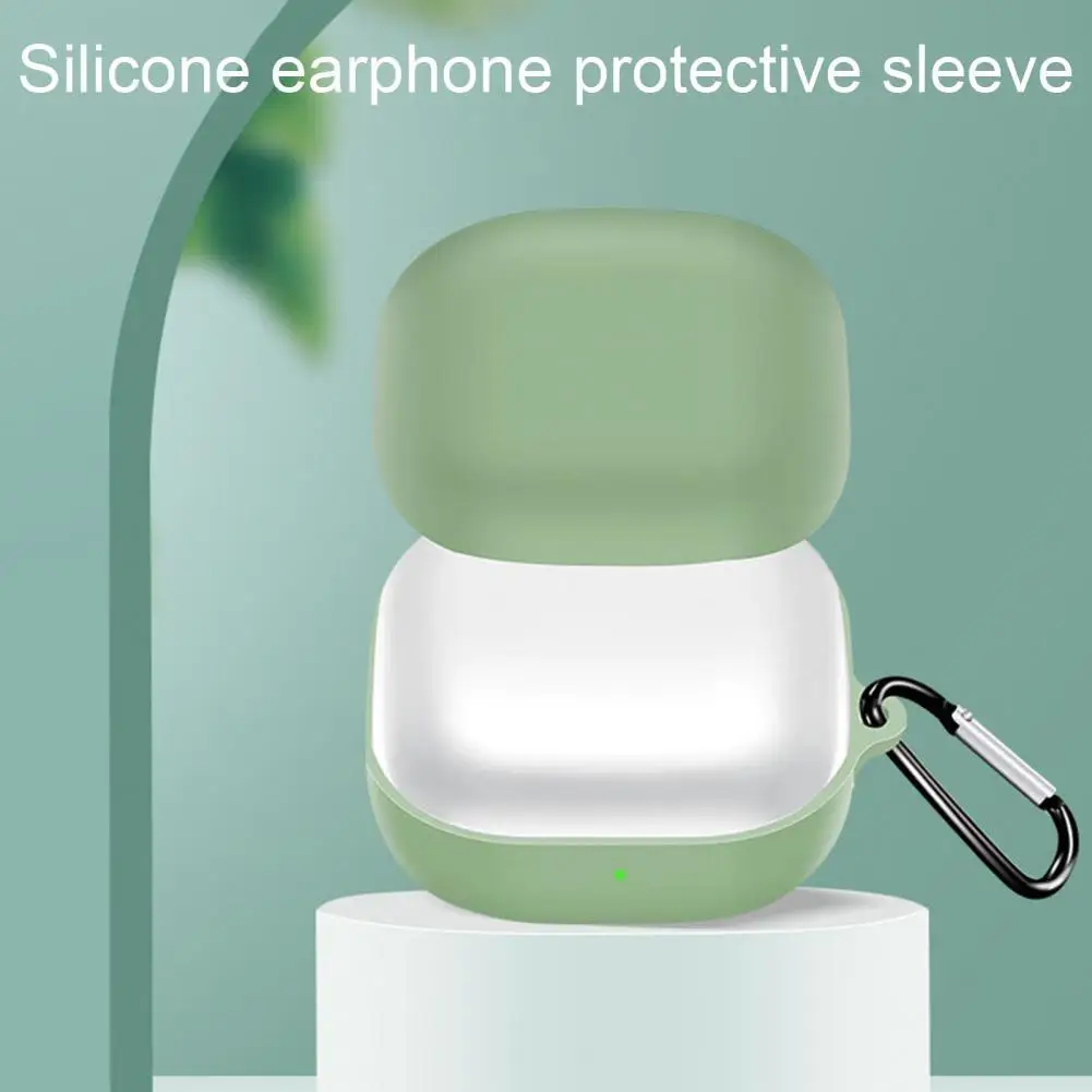 

Чехол для наушников силиконовый с карабином для Samsung Galaxy Buds 2/Live/Pro