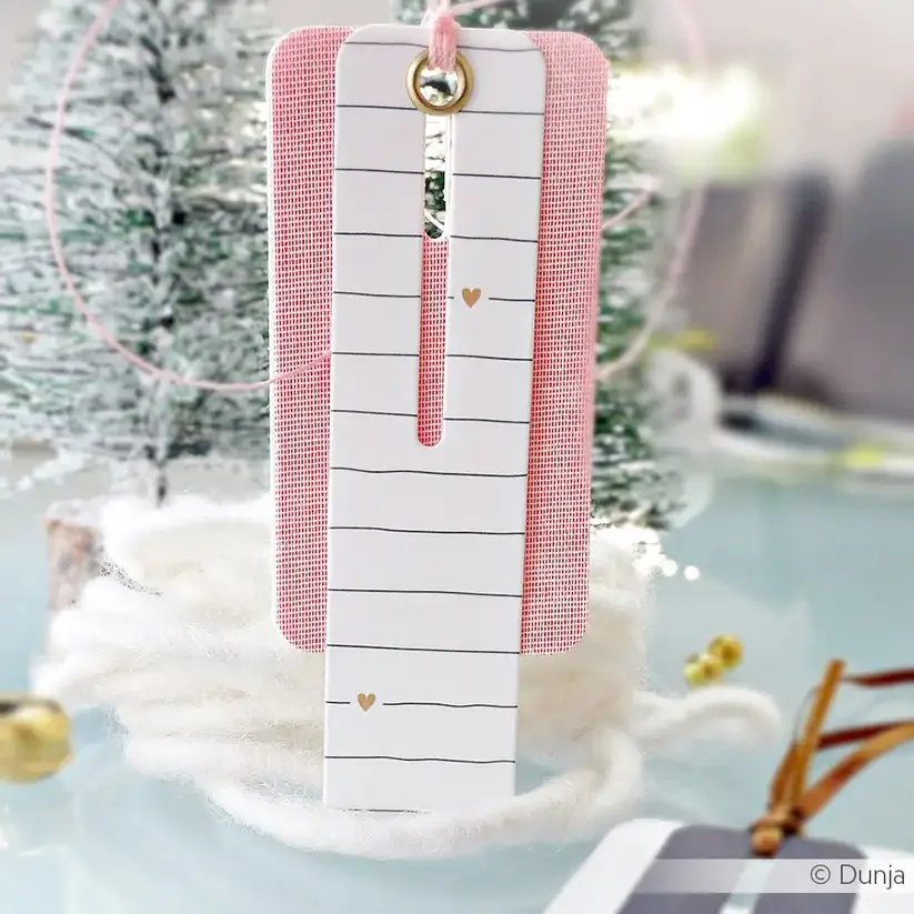 Коллекция этикеток в форме карты 2024 Рождественская Подарочная открытка