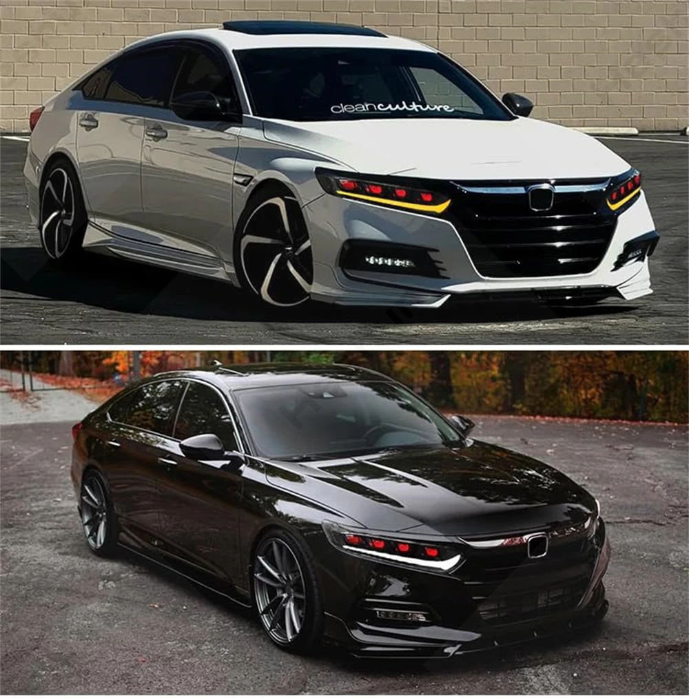 Фото Светодиодные фары для Honda Accord 10-го поколения 2018/2019/2020/2021/2022, передняя фара в сборе, последовательный указатель поворота DRL №3