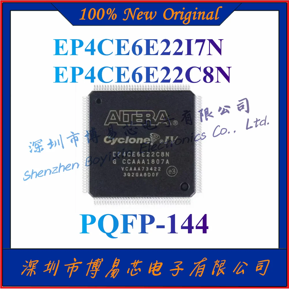 

NEW EP4CE6E22I7N EP4CE6E22C8N Original Genuine Programmable Logic Chip. Package PQFP-144