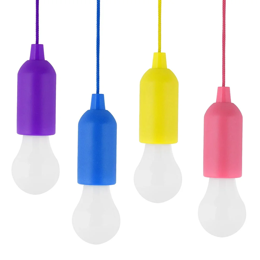 

4pcs Cord Lights Night Lights Bulb Modern Colorful Pendant Bulb Lights