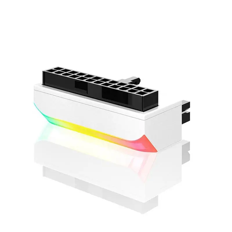 

ATX 24 контакта до 90 градусов питания 5 В ARGB материнская плата Разъемы питания для настольных компьютеров источник питания Универсальная совм...
