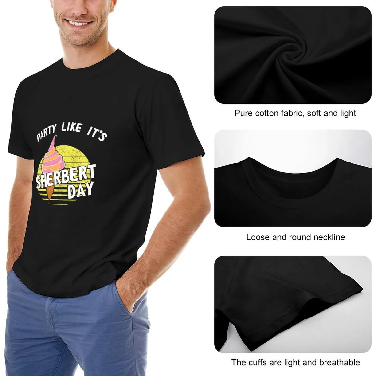 Футболка Party Like It's Day Sherbert на день рождения Sherbet летний топ эстетичная одежда