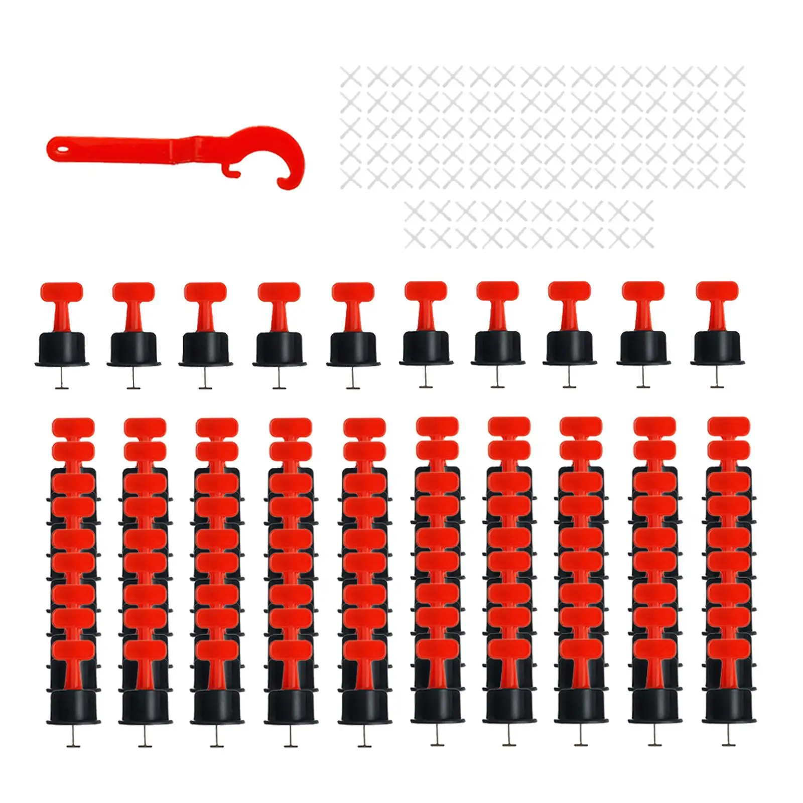 

151 Pieces Reusable Level Wedges Tile Spacers for Building Flooring Wall