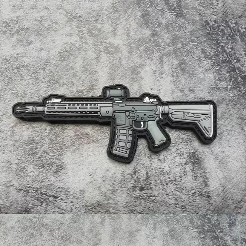 3D ПВХ оружие нашивки для винтовки снайперское Штурмовое ружье карабенская