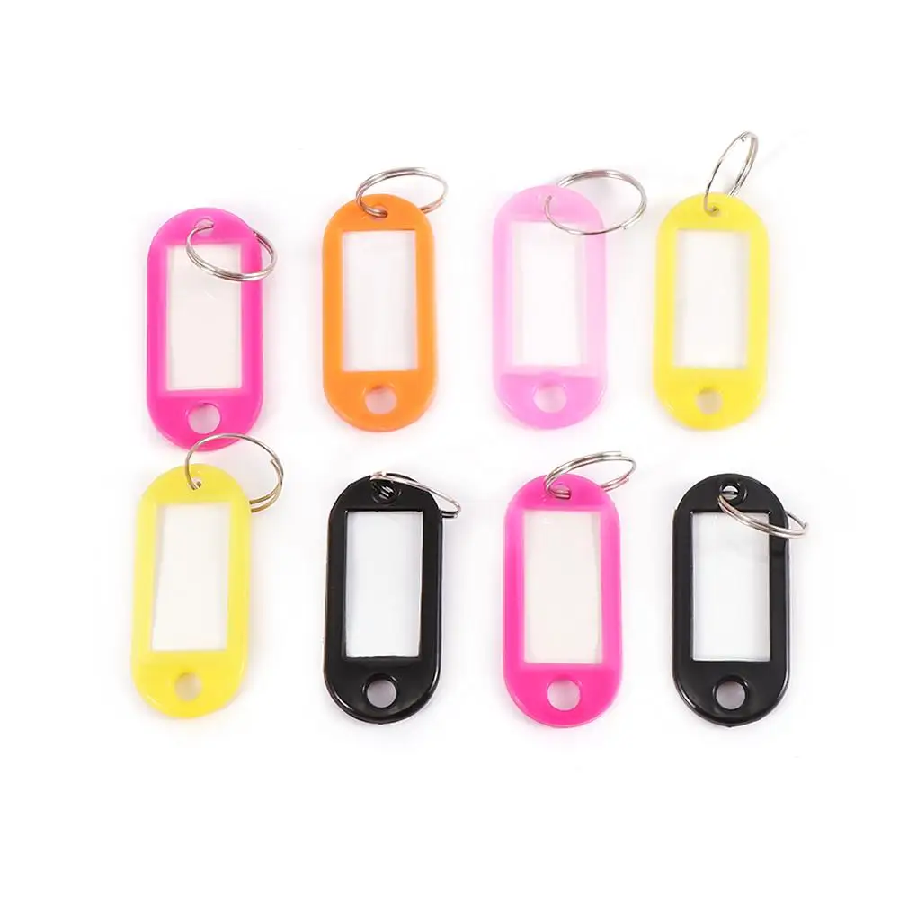 

Arrival with Split Ring Key Ring Random Color for Door Baggage Managing Key Chain Blanks Baggage Tags Key ID Label Luggage Tag