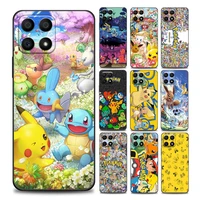 japan anime pokemon pocket monster phone case for honor 50 30 10 lite 30i 20 20e 9a 9c 9x pro 8x nova 8i 9 y60 cover soft cases
