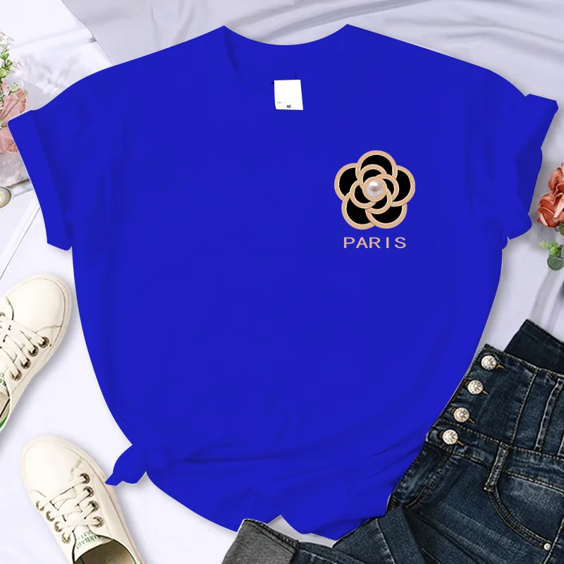 Футболка женская оверсайз с цветочным принтом