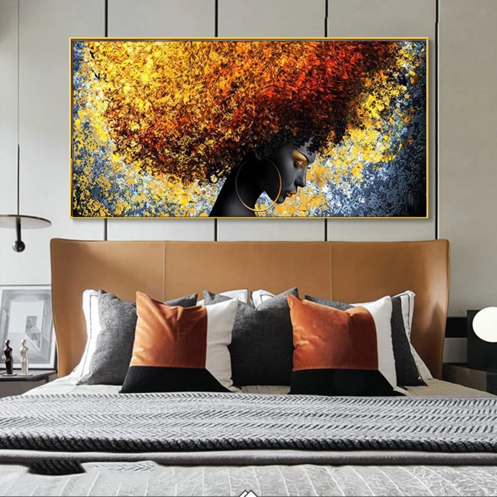 Абстрактная королева Африки портрет картины на холсте фигурки плакаты и принты