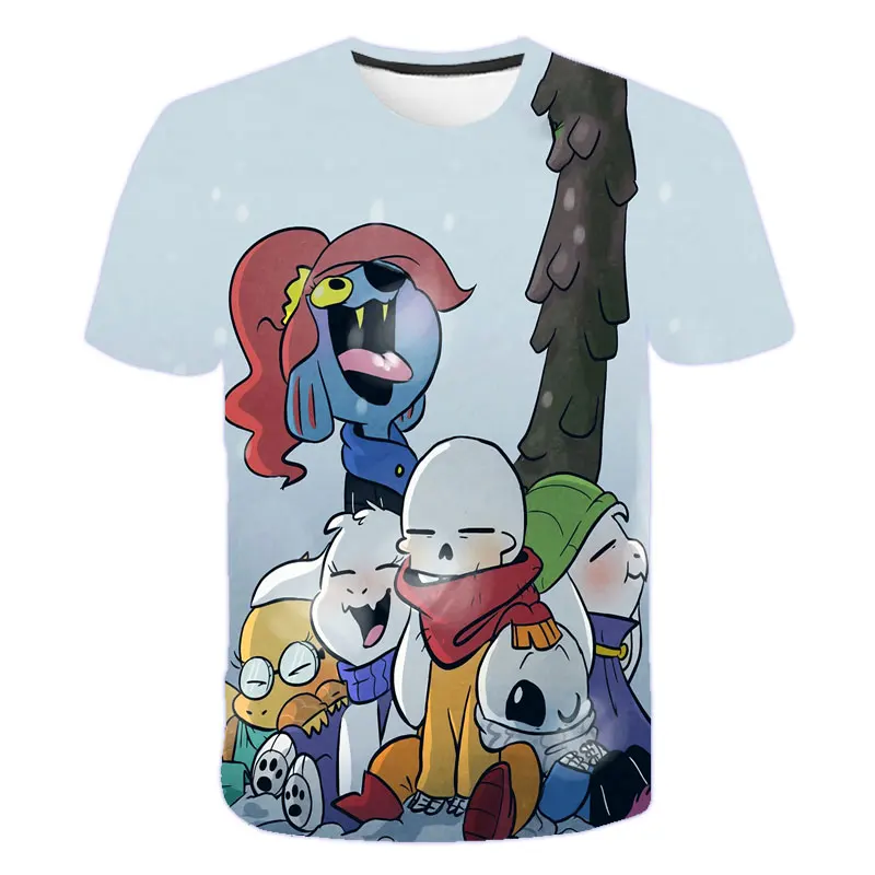 

Under ;tale T-Shirt GAME sans and papyrus T Shirt Tees Shirt skull brother anime men/women t-shirt funny Tops