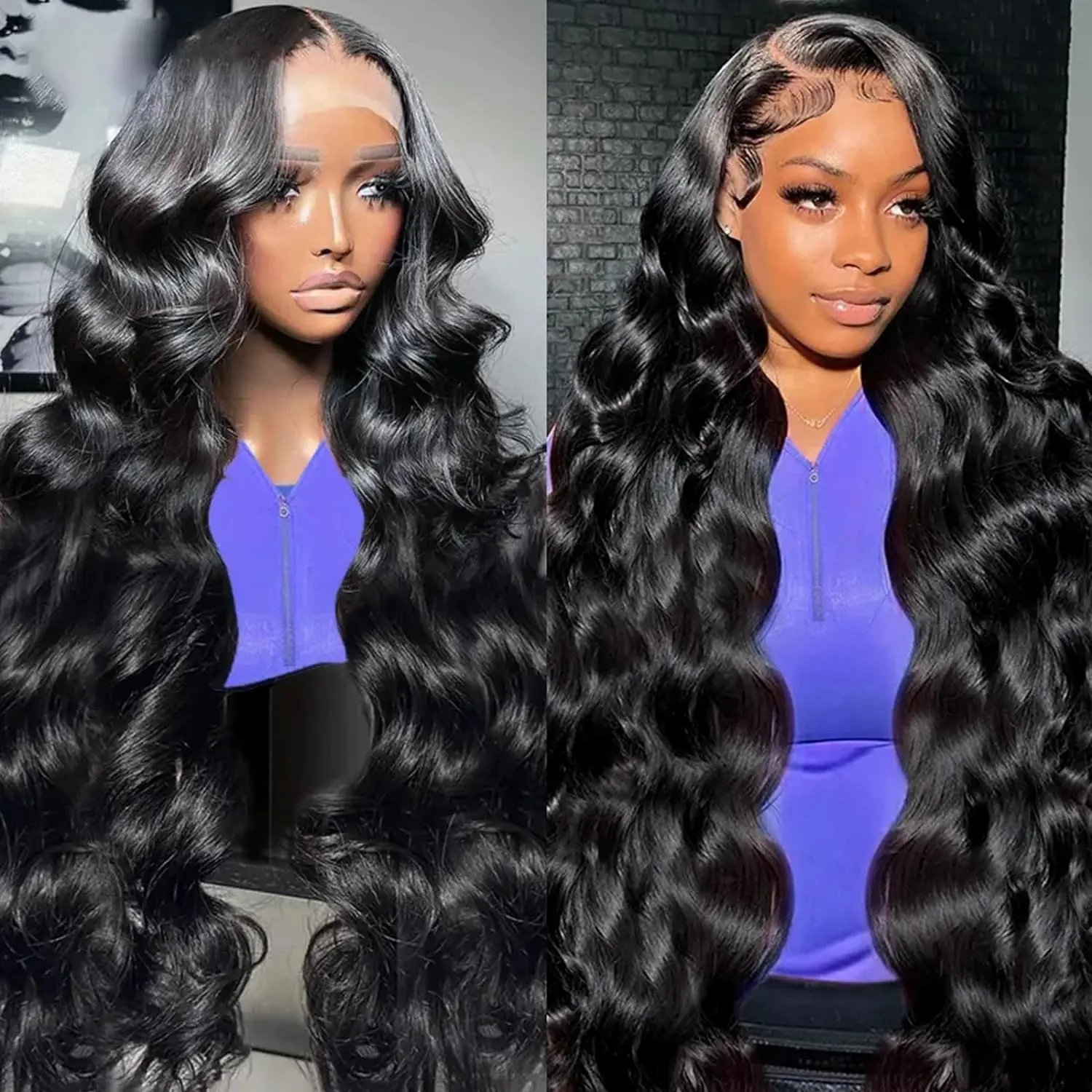 

Body Wave Glueless 13x4 13x6 HD Lace Front Wigs Pre Plucked 180% Brazilian 360 HD Full Lace Frontal Wigs for Women Human Hair