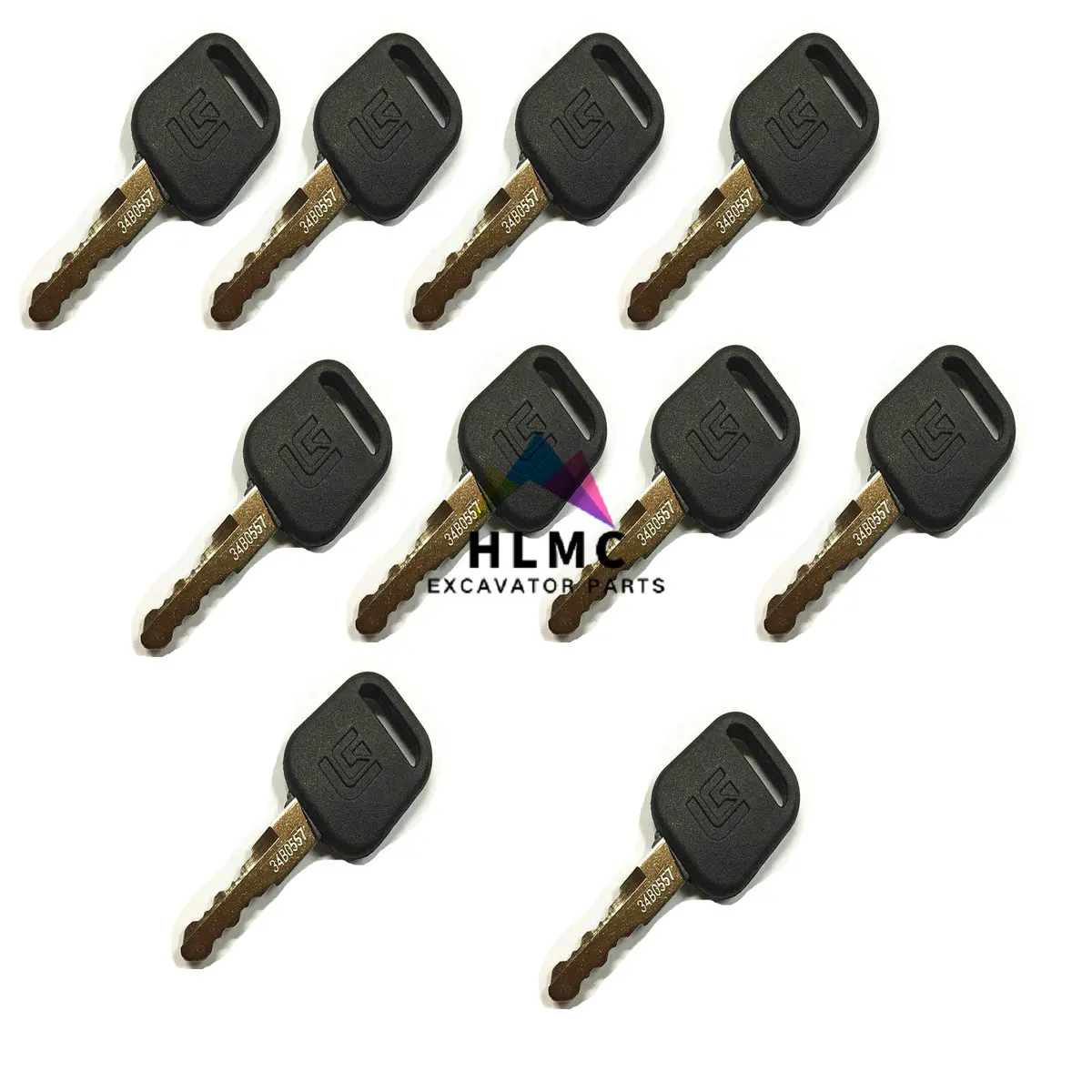 

2PCS excavator construction machinery parts 34B0557 ignition key