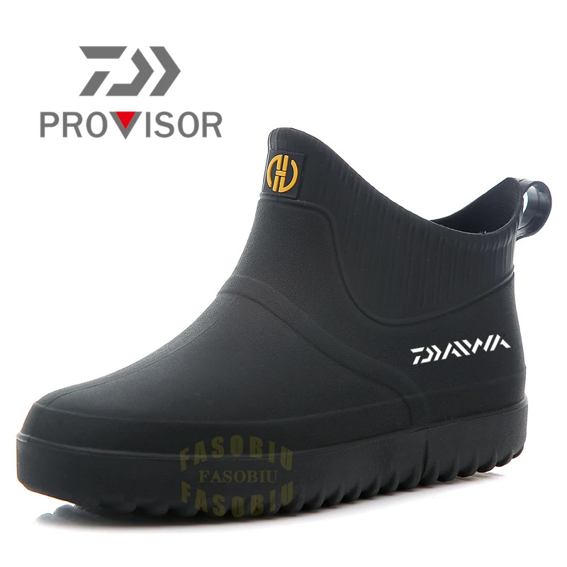

Winter Men's Outdoor Non-slip Hiking Shoes Shaxi Fishing Rain Boots Garden Work Shoes Durable Waterproof Fishing Shoes