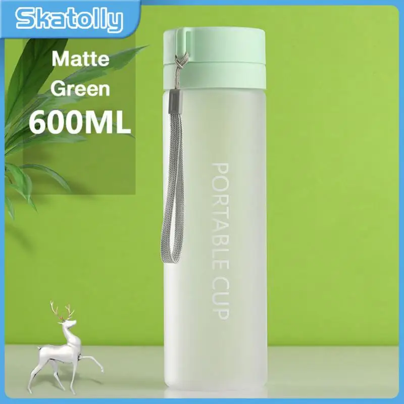 

Shock Resistance Fruit Lemon Juice Drinking Bottle Portable Kettle Dust Cover Leak-proof Sealing Ring Rope Plastic Cup Drinkware