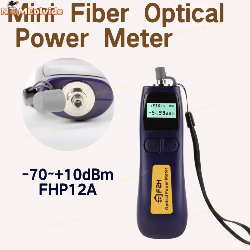 

Free Shipping Mini Fiber Optical Power Meter -70~+10dBm FHP12A Grandway Handheld For Telecommuniation FHP12 Series Mini OPM