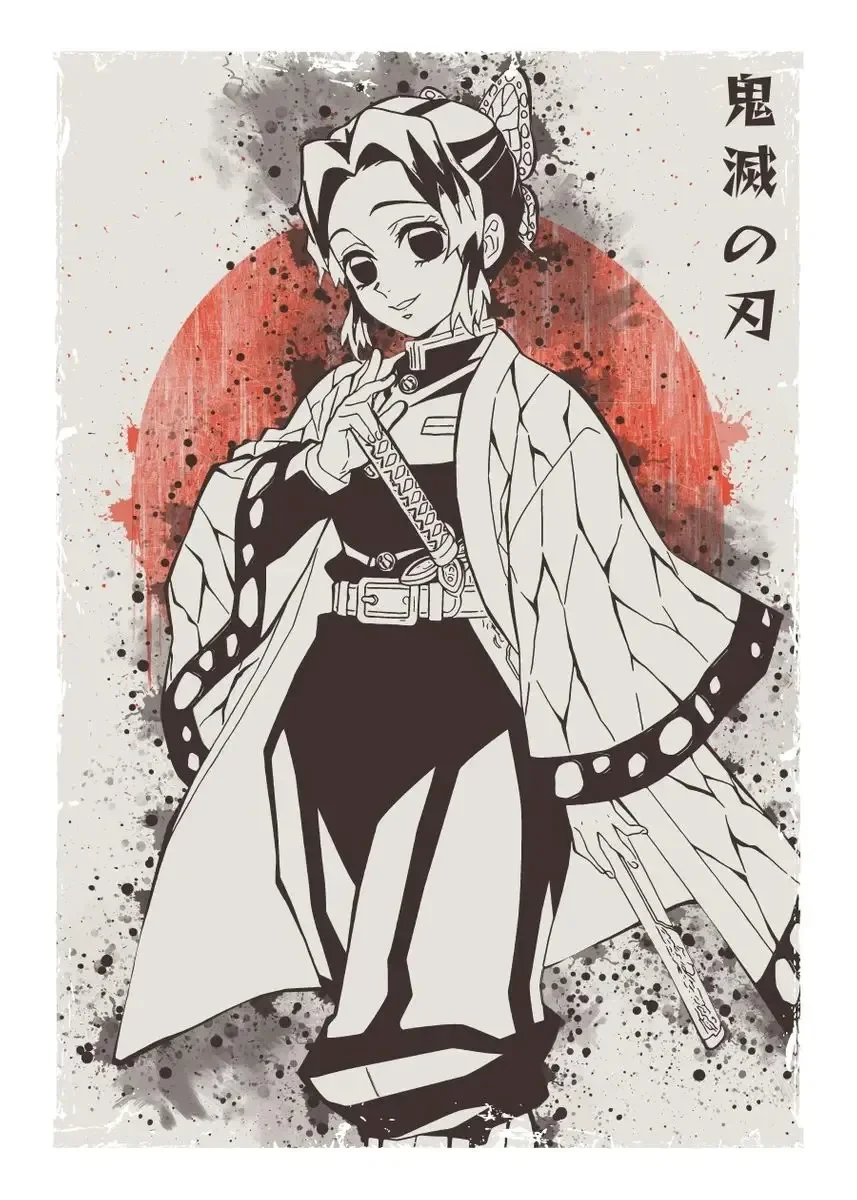 

Tanjirou Zenitsu Аниме Постер-убийца Демонов Настенное Искусство Печать На Холсте Без Рамы Японский Эстетический Портрет Укра...