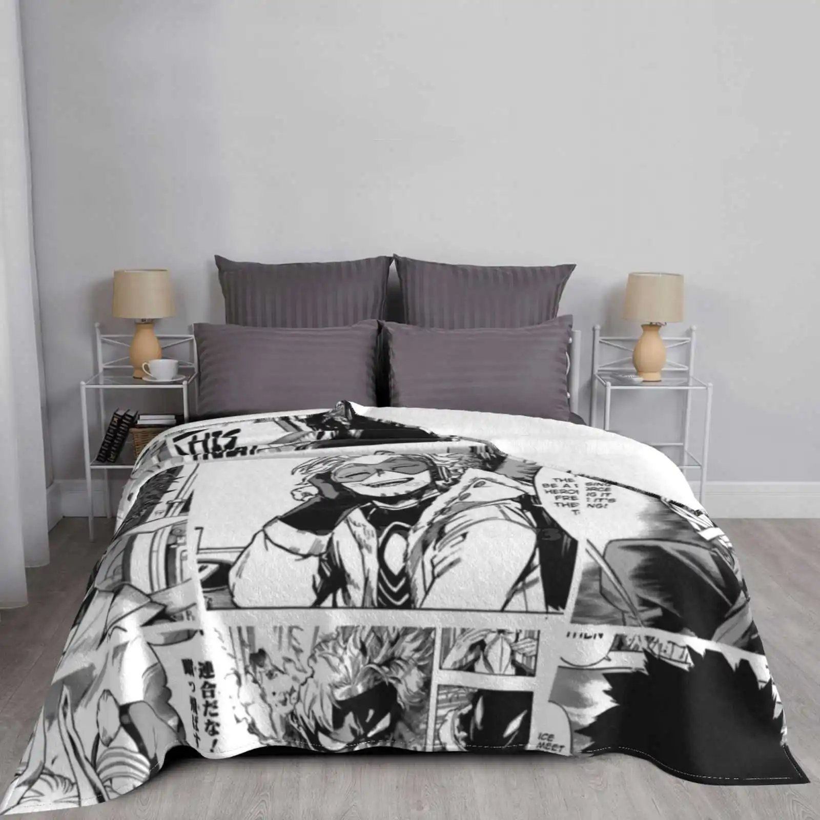 Манга Коллаж Все размеры Мягкое покрытие Одеяло Домашний декор Постельные