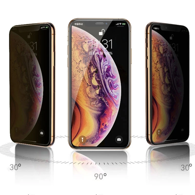 1 5pcs privacy screen protectors for iphone 12 pro max mini 7 8 plus anti spy protective glass for iphone 11 13 pro max xs xr x free global shipping
