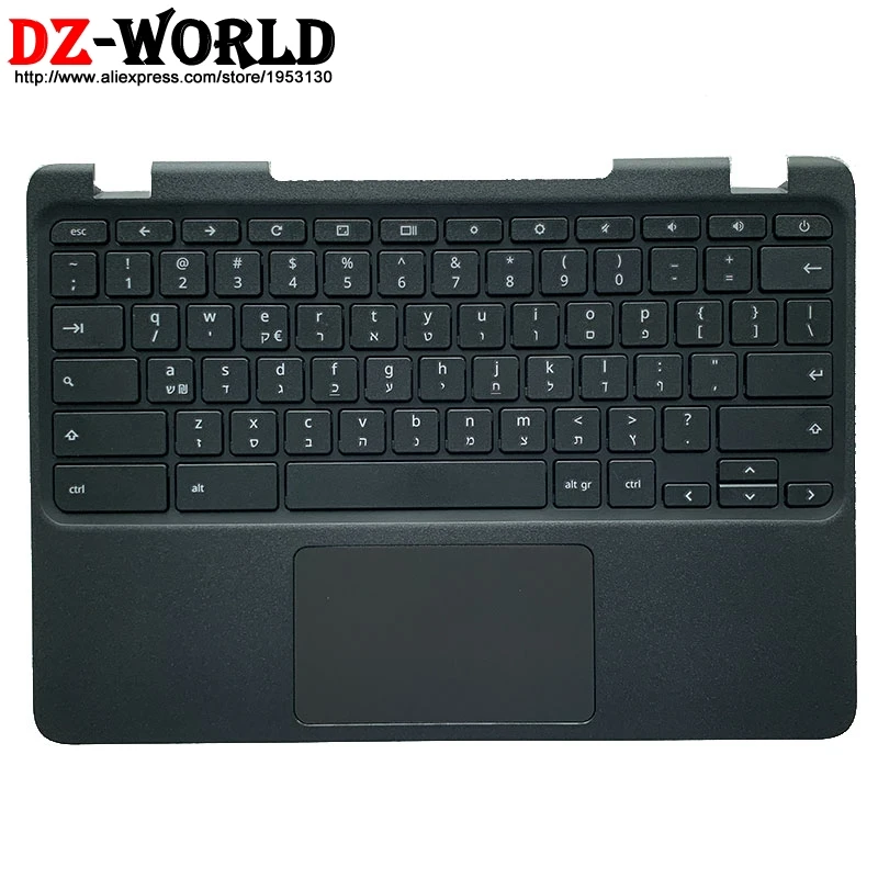

Клавиатура иврит Израиль с корпусом C, верхний корпус и сенсорная панель для ноутбука Lenovo N23 Chromebook 5CB0N00697