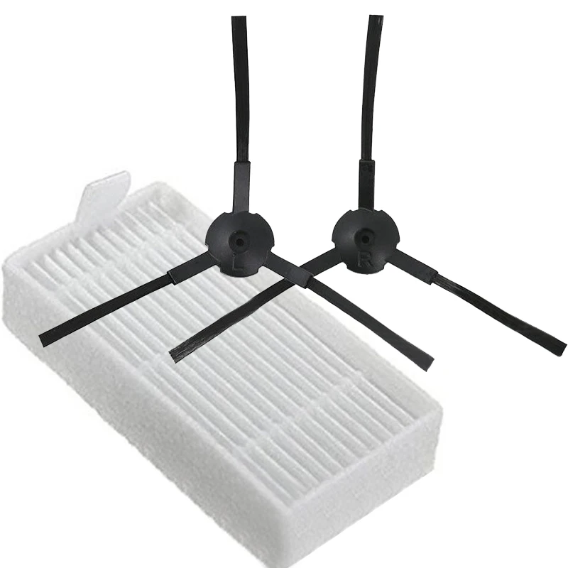

2 brushes Filter 2 filters For iLife Suction Robot Medion MD16192/18500 Vacuum Cleaner Parts Replacement V5Pro Hot