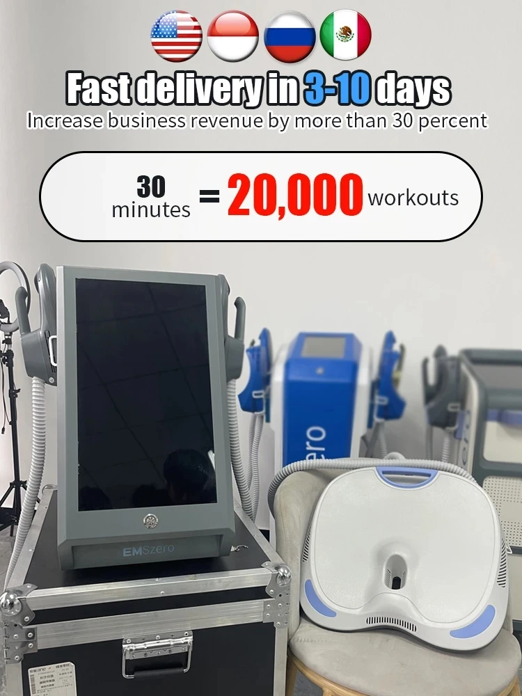 Hi-emt Ems Zero Neo Tesla RF 2024 Профессиональная форма тела 6500 Вт импульсный стимулятор мышц