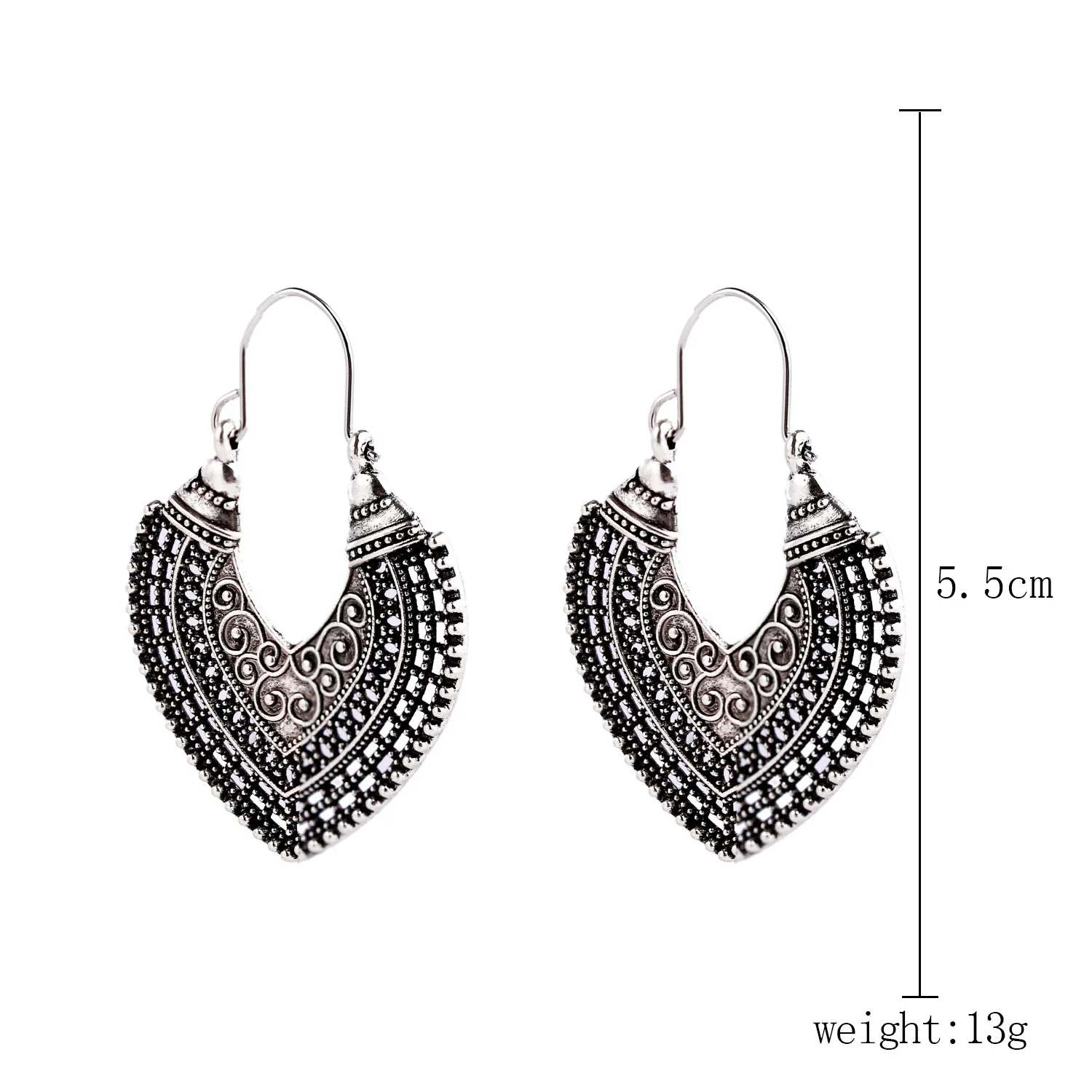 Ethnic style earrings European and American turquoise retro national style earrings set Bohemian earrings