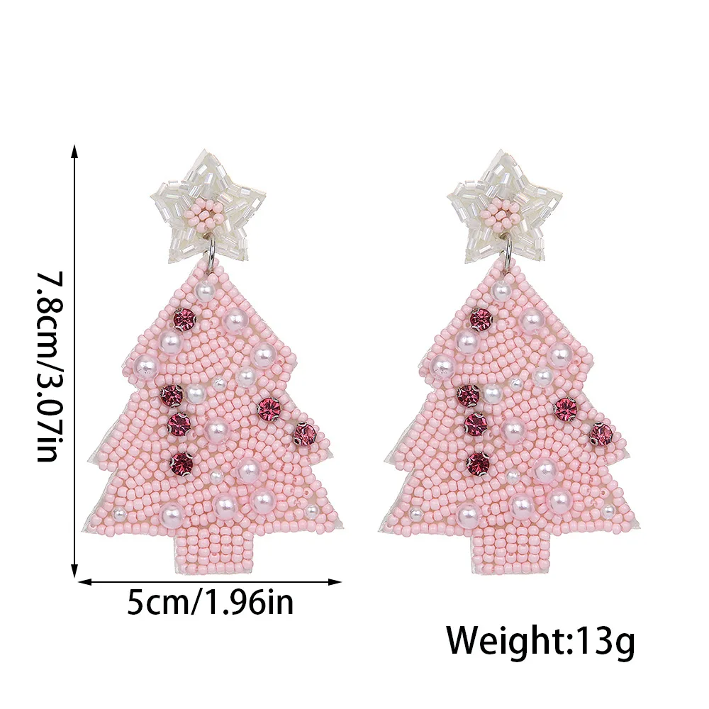 Серьги Ручной Работы В Стиле Бохо Vedawas С Бусинами Из Стразов Рождественские Милые