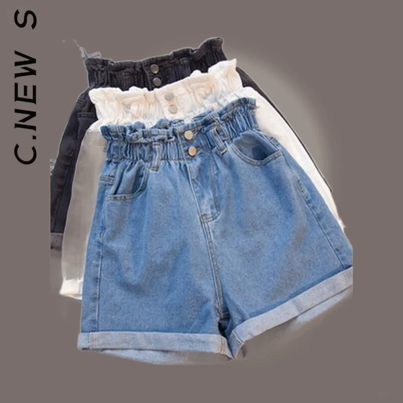 

Шорты-шаровары женские с высокой талией, с рюшами