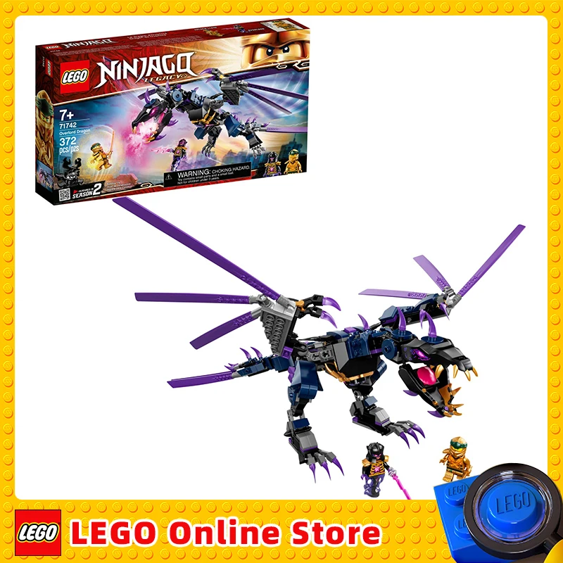 LEGO & NINJAGO Legacy Overlord Dragon 71742 Ninja Playset Building Kit Featuring Posable Dragon Toy (372 Pieces)
