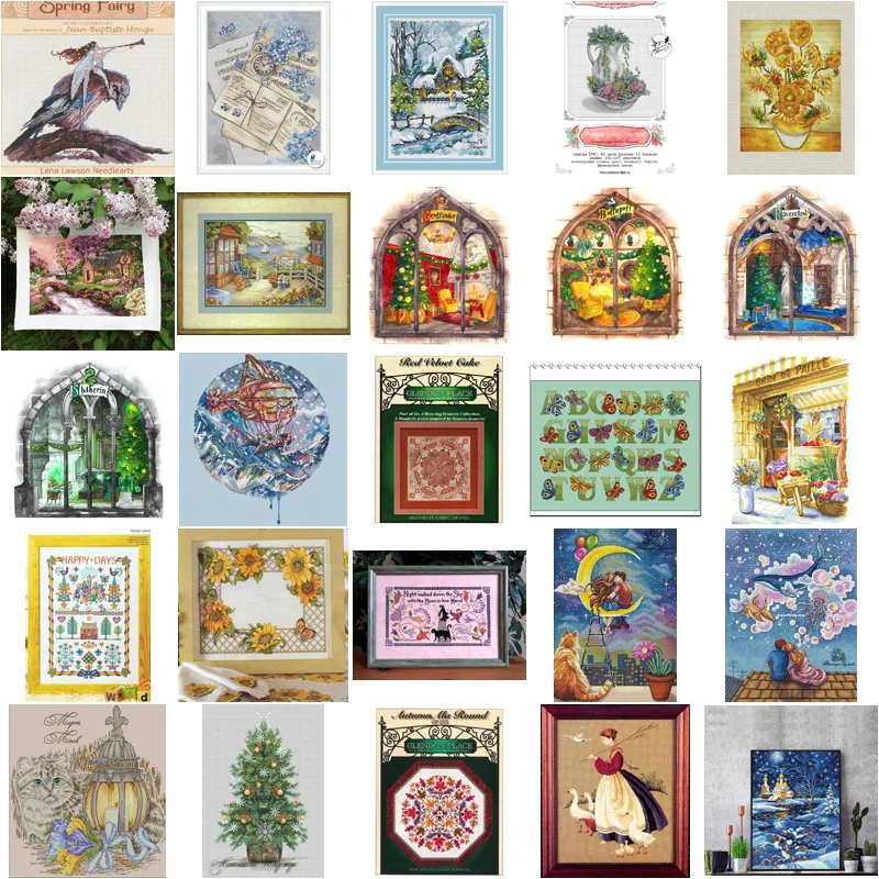 

Succulent Flower Pot Cross Stich Embroidery set Electronic drawing Cross Stich Needlework PDF by Email